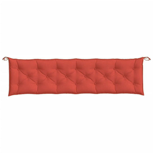 Gartenbank Auflagen Rot 2er Set 200x50 cm