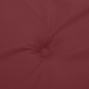 vidaXL Coussins de banc de jardin 2 pcs Mélange rouge bordeaux 200x50x7 cm Tissu