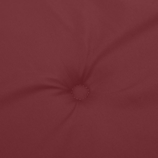 vidaXL Coussins de banc de jardin 2 pcs Mélange rouge bordeaux 200x50x7 cm Tissu