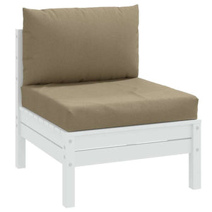 Palettenkissen 2er Set Taupe