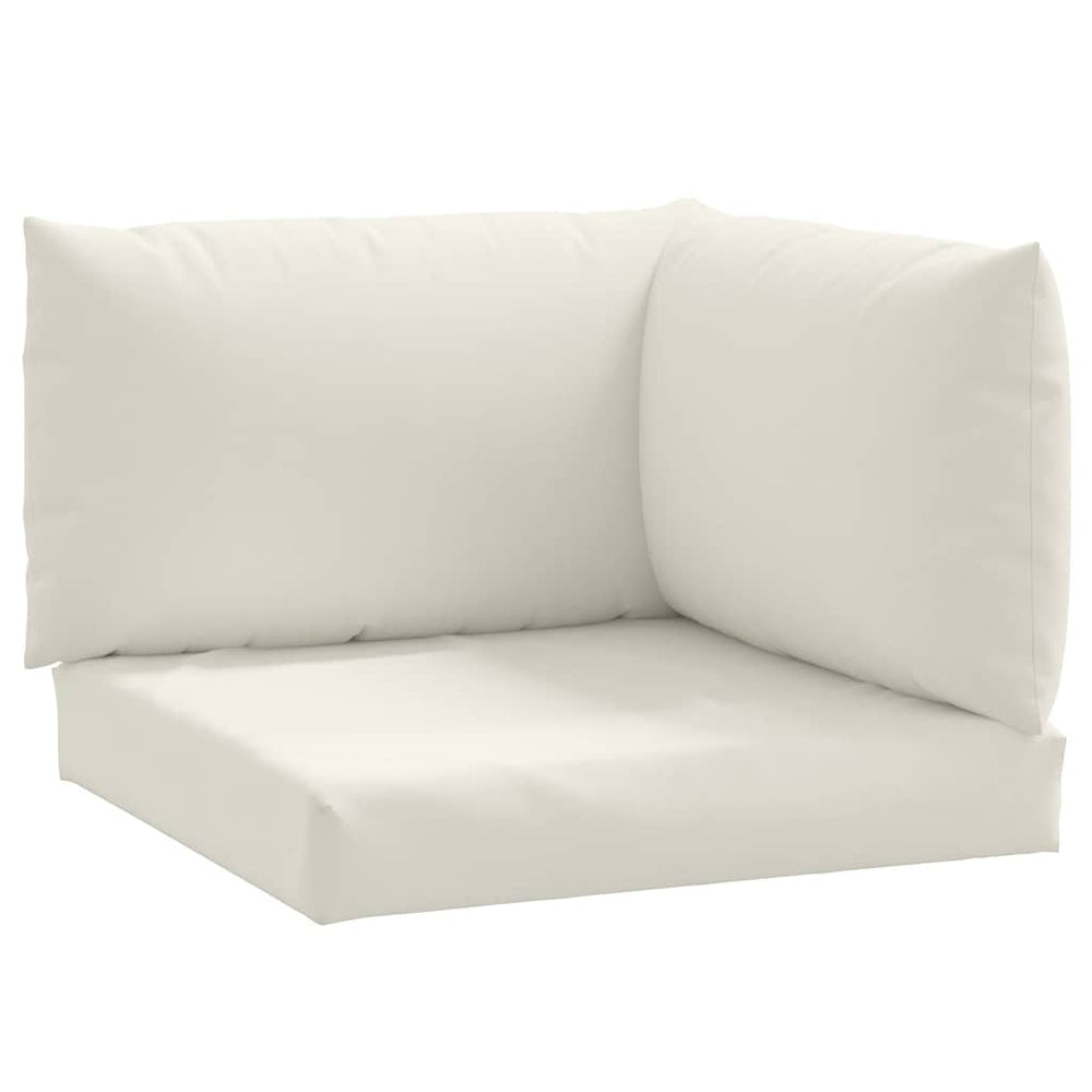 Palettenkissen 3-teilig Creme Melange