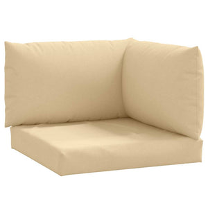 Palettenkissen 3-teilig Beige Melange