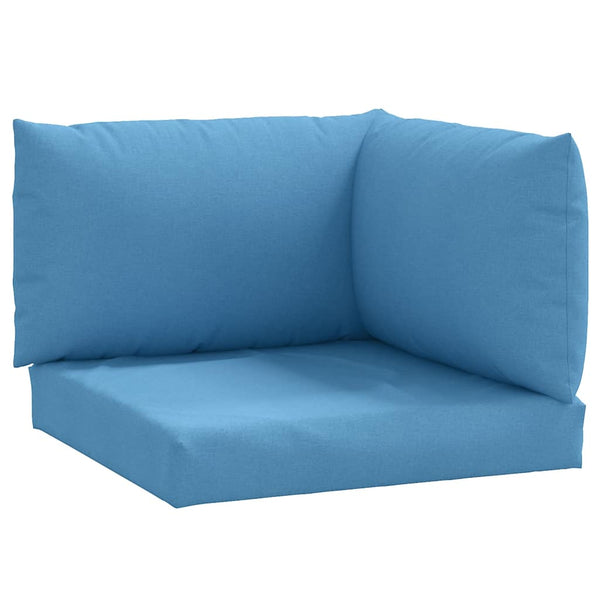 Palettenkissen 3-teilig Melange Blau