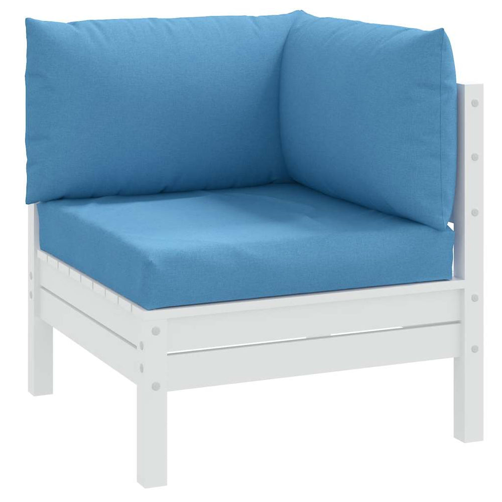 Palettenkissen 3-teilig Melange Blau