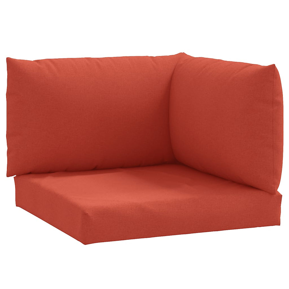 Palettenkissen 3-teilig Rot Melange