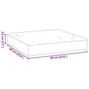 Palettenkissen Melange Rot 60x60 cm