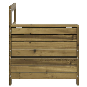 Gartensofa Kiefer mit Beistelltisch
