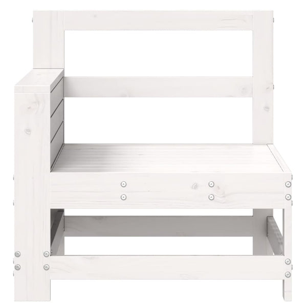 vidaXL Canapé de jardin avec accoudoirs blanc 69x62x70,5 cm pin massif