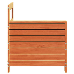 Gartensofa Kiefer Massivholz mit Armlehne