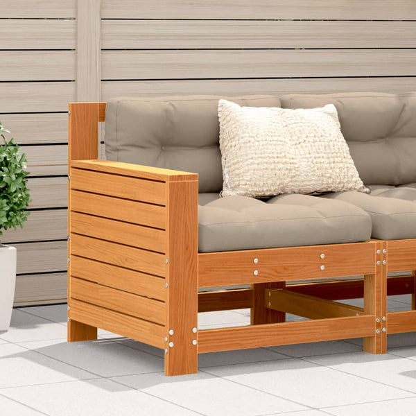 Gartensofa Kiefer Massivholz mit Armlehne