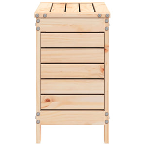 Gartenhocker Kiefer Massivholz 62x31,5x52 cm