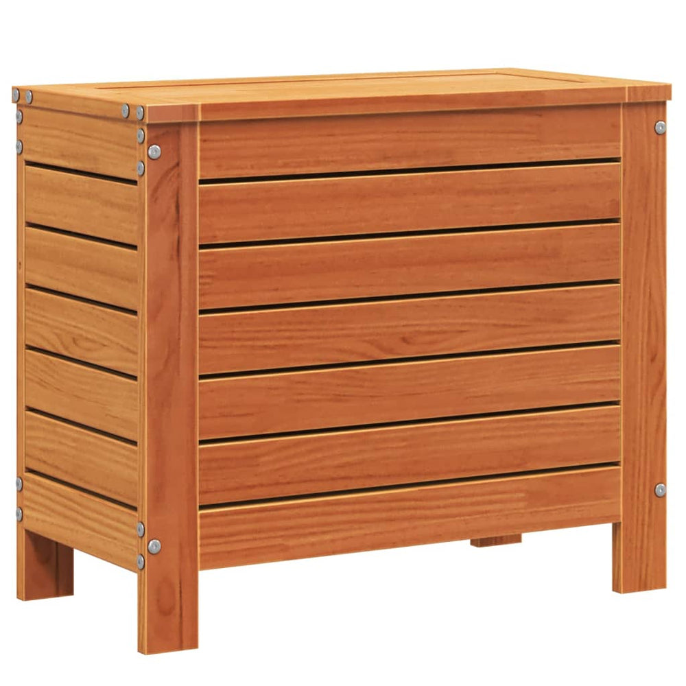 Gartenhocker Wachsbraun Kiefer Massivholz