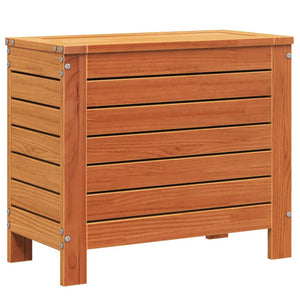 Gartenhocker Wachsbraun Kiefer Massivholz