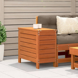 Gartenhocker Wachsbraun Kiefer Massivholz
