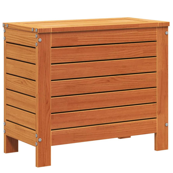 Gartenhocker Wachsbraun Kiefer Massivholz