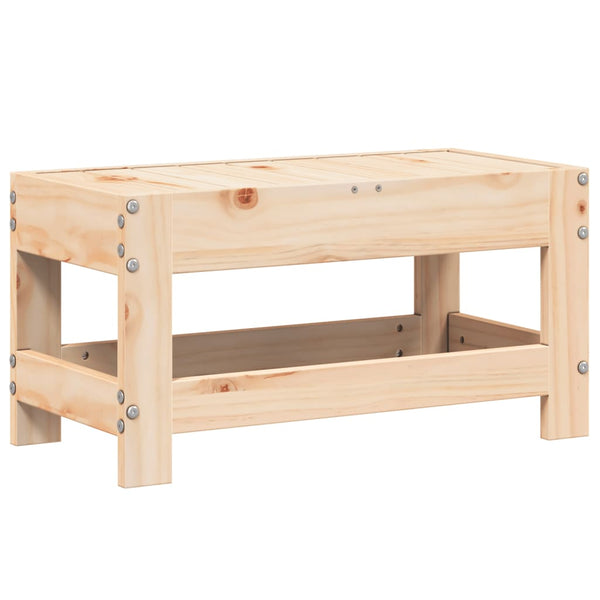 Gartenhocker Kiefer Massivholz 62x30x32 cm