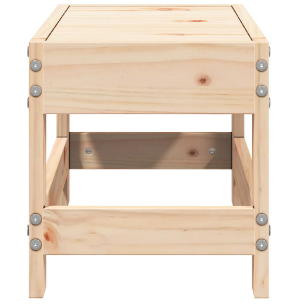 Gartenhocker Kiefer Massivholz 62x30x32 cm