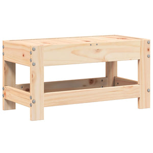 Gartenhocker Kiefer Massivholz 62x30x32 cm