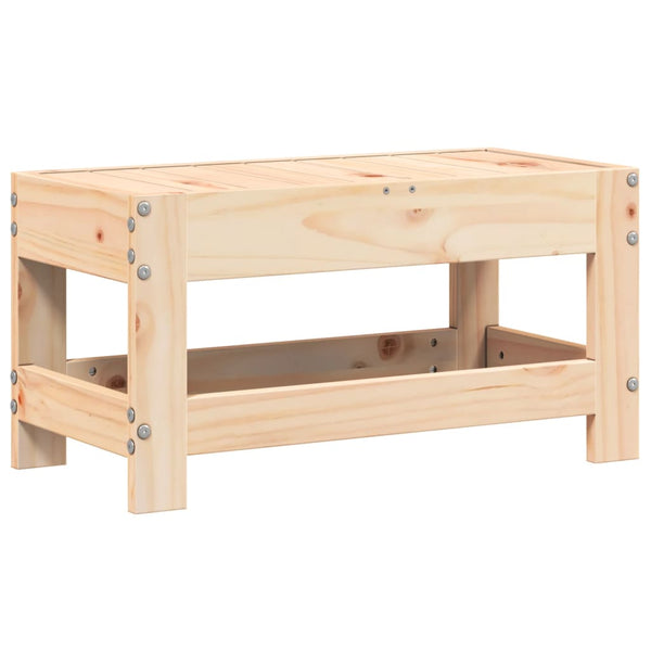 Gartenhocker Kiefer Massivholz 62x30x32 cm