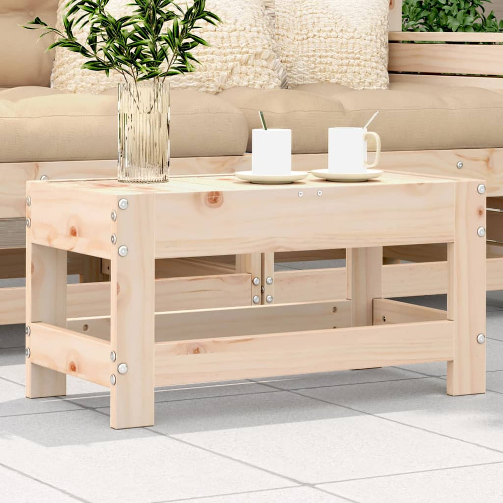 Gartenhocker Kiefer Massivholz 62x30x32 cm