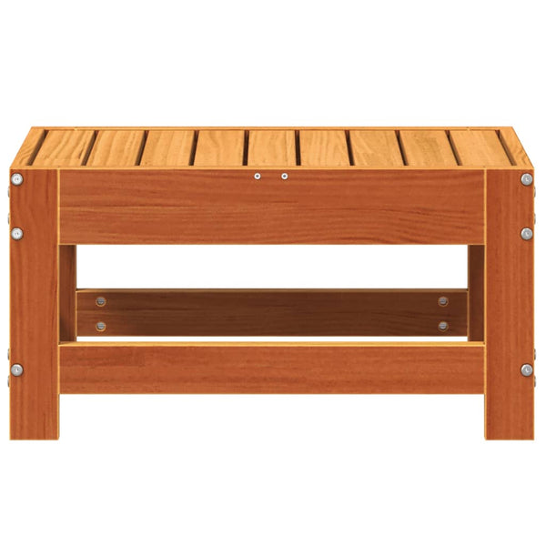 Gartenhocker Wachsbraun Kiefer Massivholz 62cm