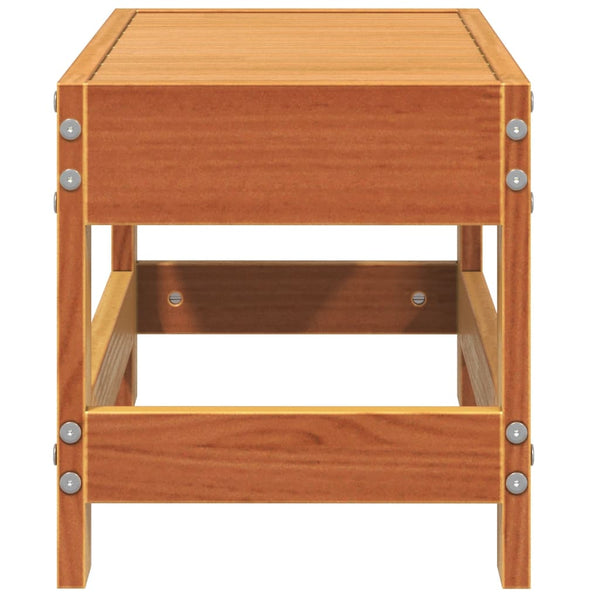 Gartenhocker Wachsbraun Kiefer Massivholz 62cm