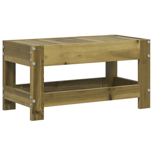 Gartenhocker Kiefernholz 62x30x32 cm