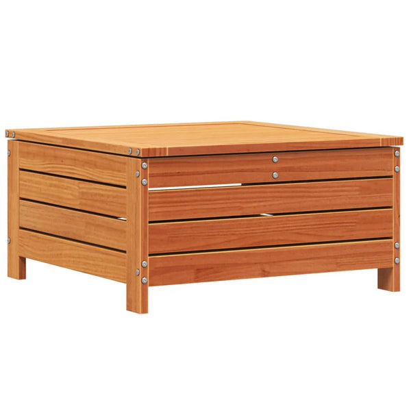 Gartenhocker Kiefer Massivholz Wachsbraun