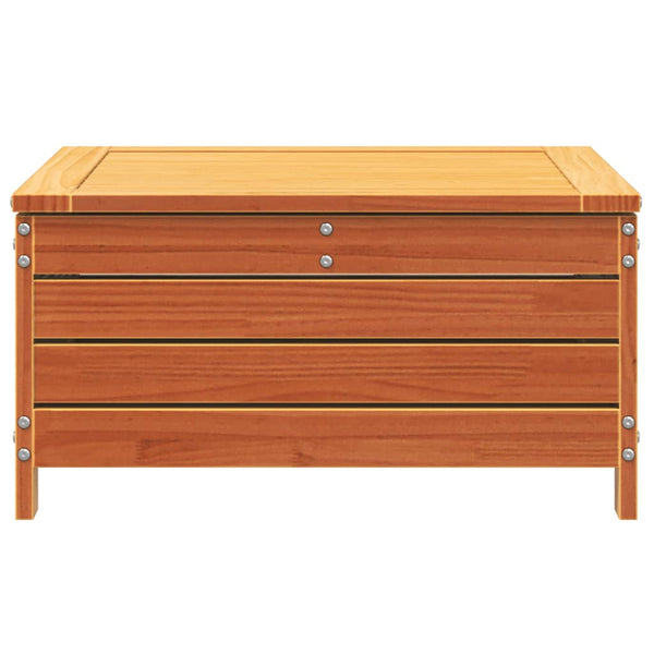 Gartenhocker Kiefer Massivholz Wachsbraun