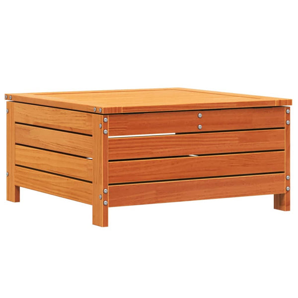 Gartenhocker Kiefer Massivholz Wachsbraun