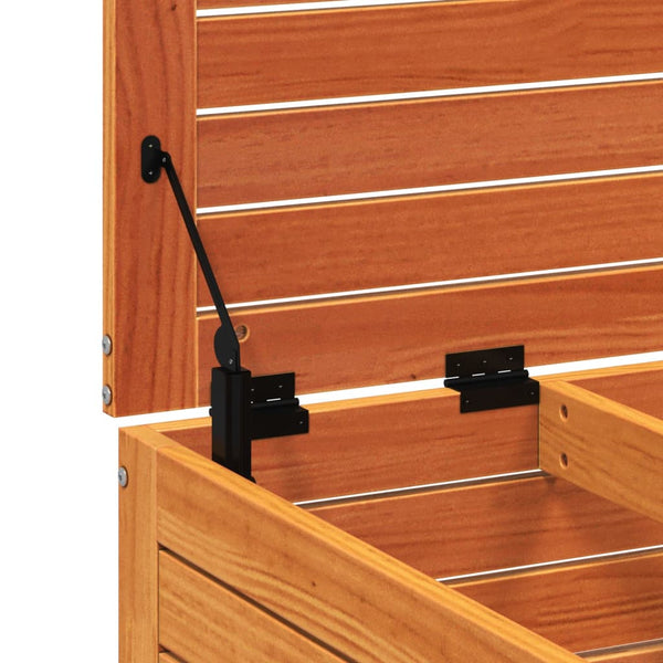 Gartenhocker Kiefer Massivholz Wachsbraun