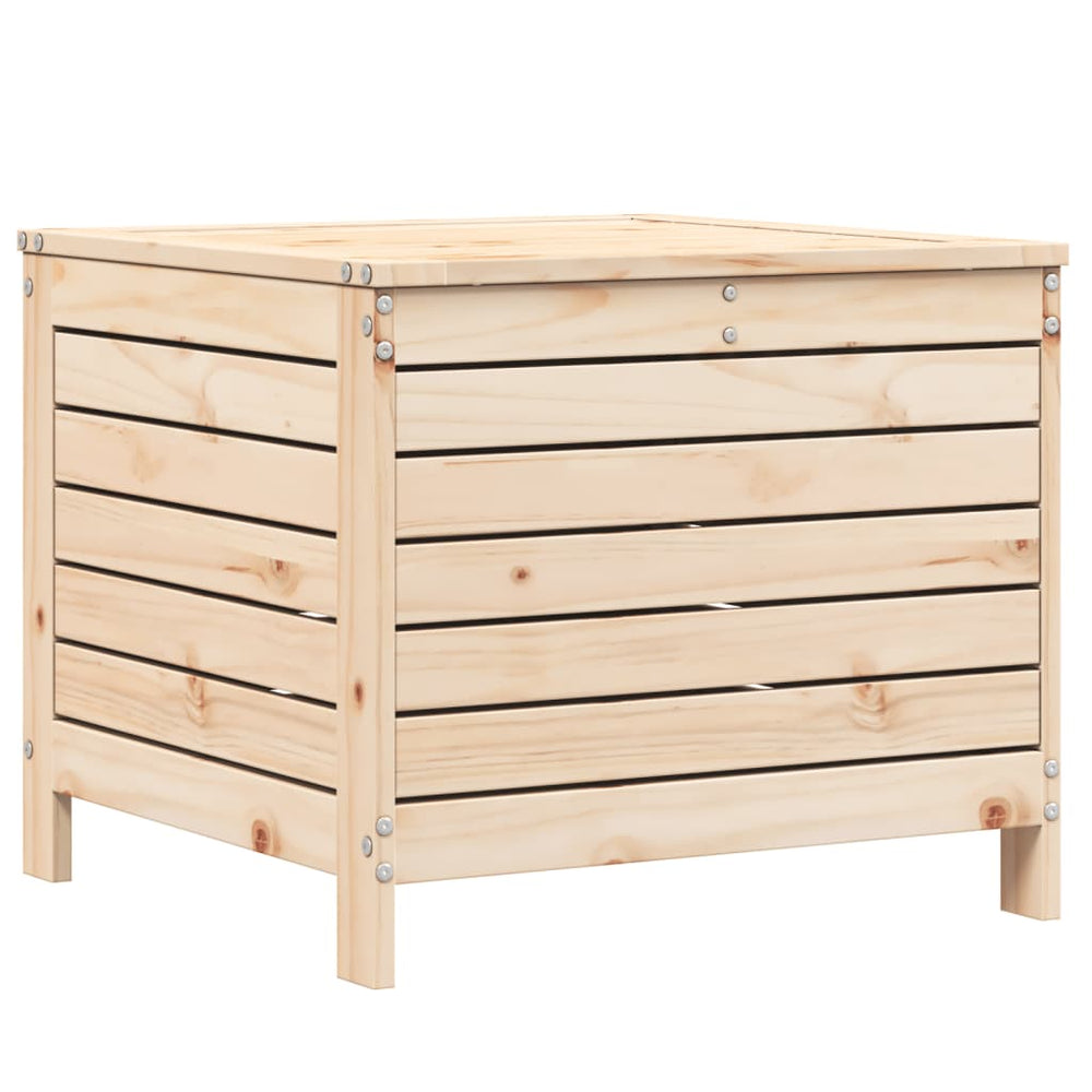 Gartenhocker Kiefer Massivholz 62x63,5 cm