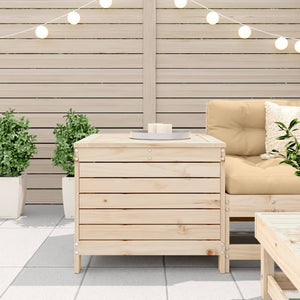 Gartenhocker Kiefer Massivholz 62x63,5 cm