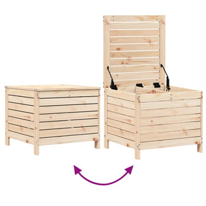 Gartenhocker Kiefer Massivholz 62x63,5 cm