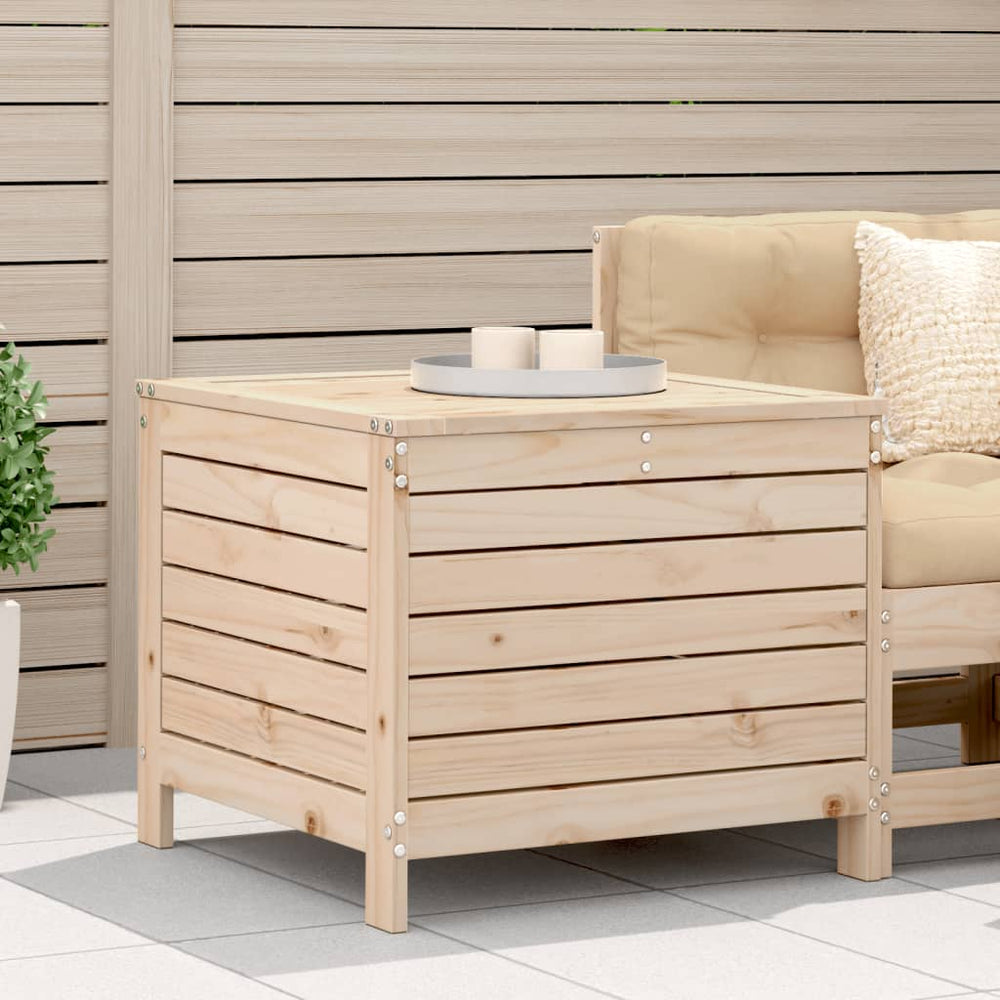 Gartenhocker Kiefer Massivholz 62x63,5 cm