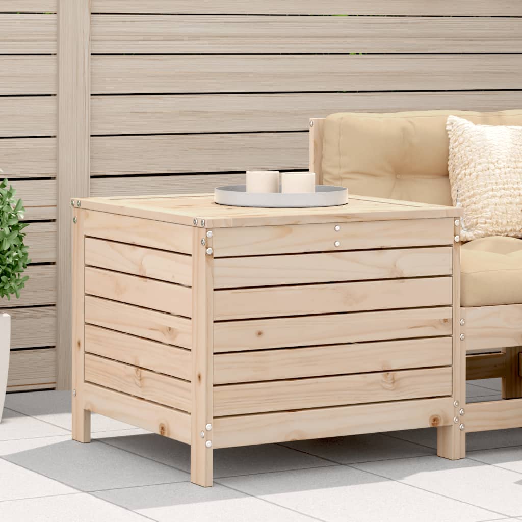 Gartenhocker Kiefer Massivholz 62x63,5 cm