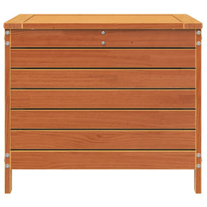 Gartenhocker Kiefer Massivholz Wachsbraun