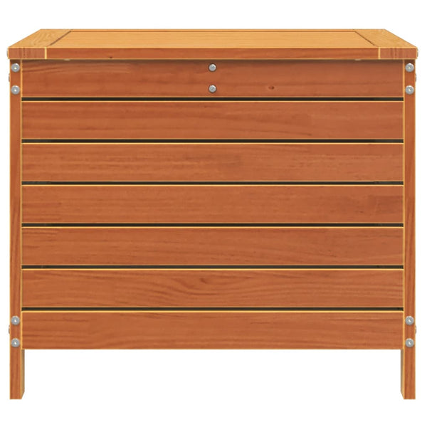 Gartenhocker Kiefer Massivholz Wachsbraun
