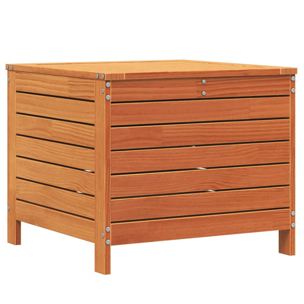 Gartenhocker Kiefer Massivholz Wachsbraun