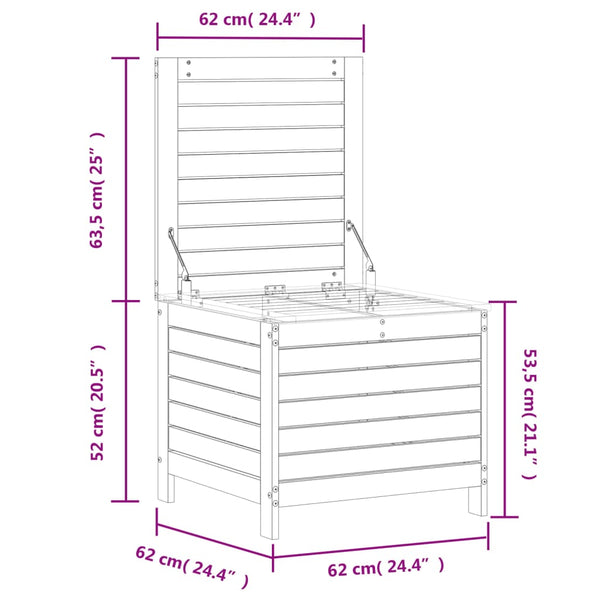 Gartenhocker Douglasie 62x63,5 cm