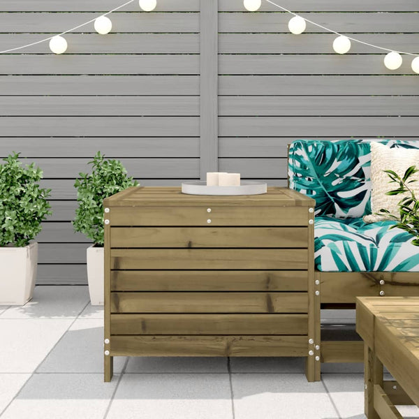 Gartenhocker Kiefernholz 62x63,5 cm