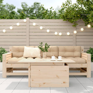 Massivholz Gartentisch Kiefer 100x50 cm
