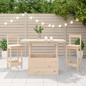 Massivholz Gartentisch Kiefer 100x50 cm