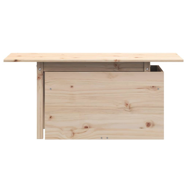 Massivholz Gartentisch Kiefer 100x50 cm