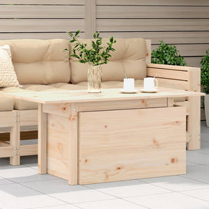 Massivholz Gartentisch Kiefer 100x50 cm