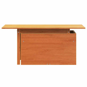 Gartentisch Kiefer Massivholz Wachsbraun 100x50 cm
