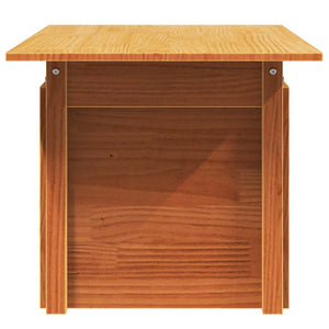 Gartentisch Kiefer Massivholz Wachsbraun 100x50 cm
