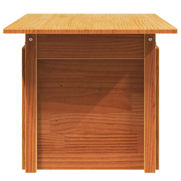 Gartentisch Kiefer Massivholz Wachsbraun 100x50 cm