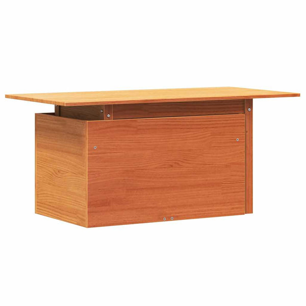Gartentisch Kiefer Massivholz Wachsbraun 100x50 cm