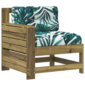 Gartensofa Kiefer Imprägniert mit Kissen